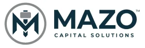 Blue and grey Mazo Capital Solutions logo