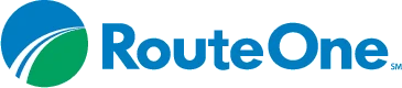 Blue and green Route One logo